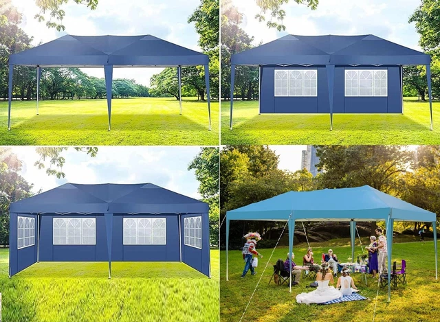 Faltpavillon Faltzelt Pavillon 3x6M Partyzelt Gartenzelt Klappzelt Marktstand DE