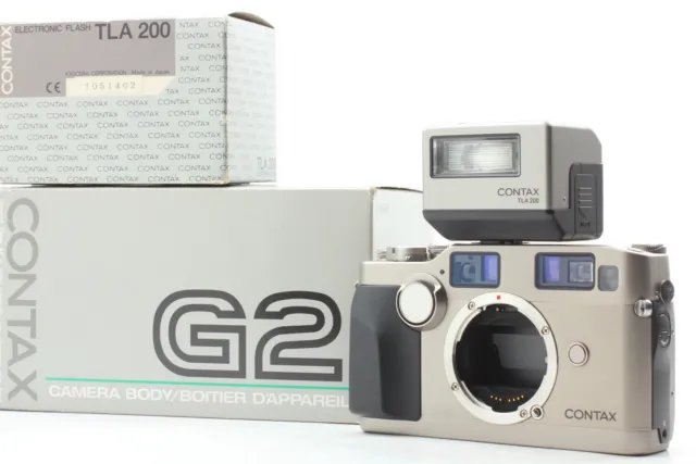 [NEAR MINT+++ in Box w/ TLA200 Flash ] Contax G2 body Film Camera From JAPAN