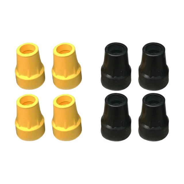 4 Stück 7/8 Zoll Gummi-Gehstockspitzen, einfach zu installieren, langlebig