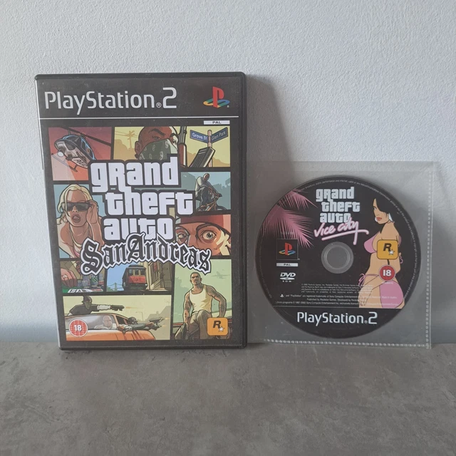 GRAND THEFT AUTO PlayStation 2 PS2 Set GTA San Andreas + Vice City ...