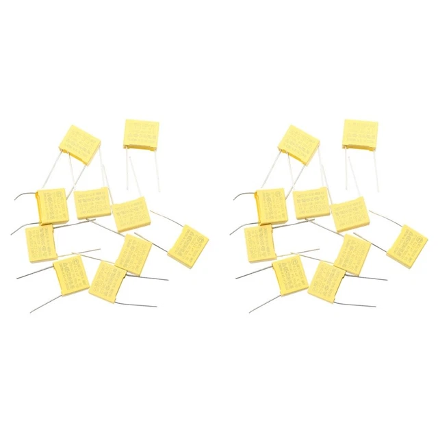 20pcs AC 275V 0.22uF Polypropylene Film Capacitors MPX N2C6