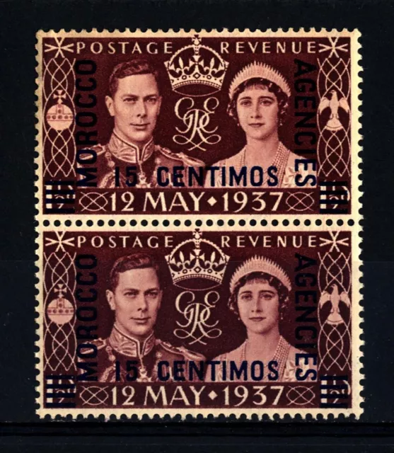 MOROCCO - MOROCCO - 1937 - Coronation of King George VI.  Pair -