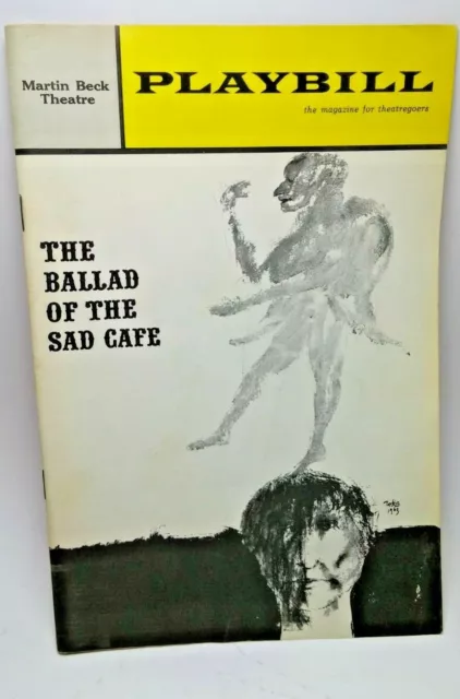 THE BALLAD OF THE SAD CAFE Playbill EDWARD ALBEE / COLLEEN DEWHURST  1963