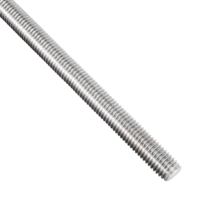 1Pc Silver Tone Fully Threaded Rod 250mm Bolt Stud  Assembly Fastening