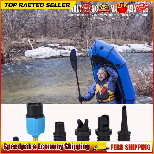 Rubber Boat Air Valve Adapter Paddle Board Canoe Kayak Air Valve Pump Converter