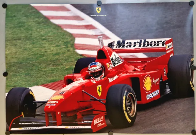 Formel 1 Poster 1997 Ferrari F 310 B Michael Schumacher #5 Grösse Ca. 98X 68 Cm