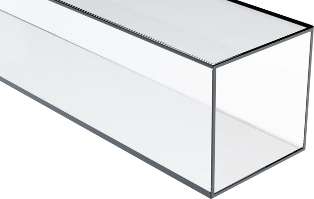 Acrylic Square Tube (Extruded) Clear, 1/4" ID x 3/8" OD x 36" Length (Pack of 4)