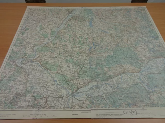PAIR of WW1 AUSTRO-HUNGARIAN Military Maps of GERMANY - "STETTIN" & "LANDSBERG"