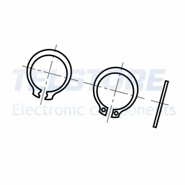 10pcs  1287214 Rondella seger acciaio elastico Diam.albero 11,5mm 1287214