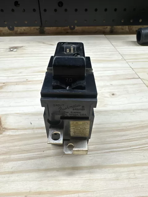 ITE Siemens Bulldog Pushmatic 11270 P270 70 Amp 2 Pole Main Circuit Breaker