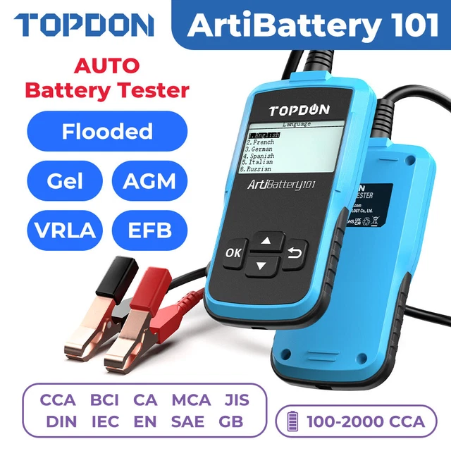 TOPDON Car Battery Tester BT20, 12V Battery Tester with Voltage Test TOPDON Car Battery Tester BT20, 12V Battery Tester with Voltage Test