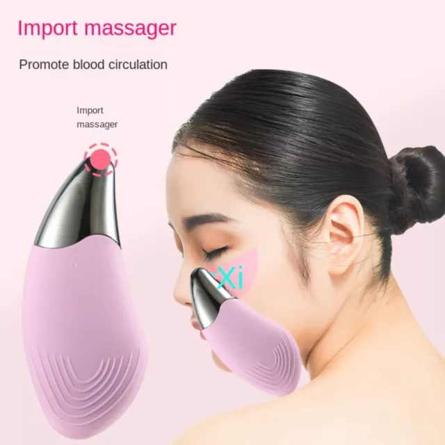 Ovale Laver les vibrations du visage Outil de soins de la peau du visage