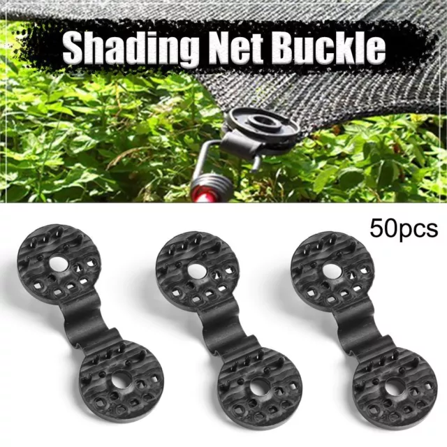 Black Sunshade Net Clip Fence Shading Accessories Plastic Clips Garden Tools