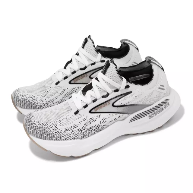 Brooks Glycerin StealthFit GTS 21 White Grey Black Women Running 1204111B-135