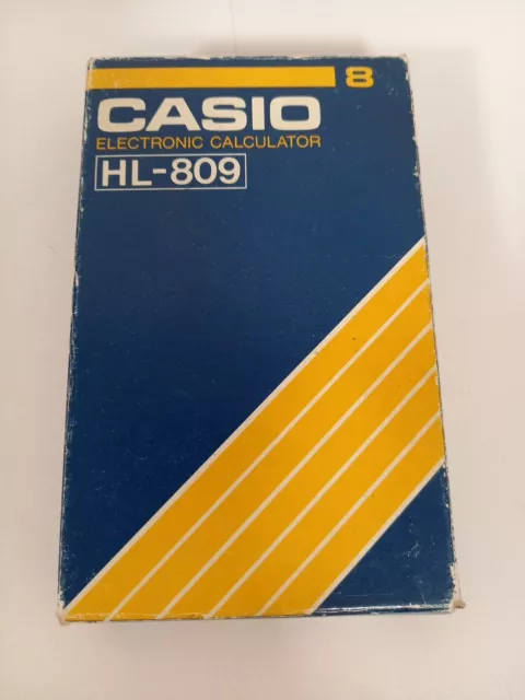 VINTAGE Casio HL-809 Electronic Calculator