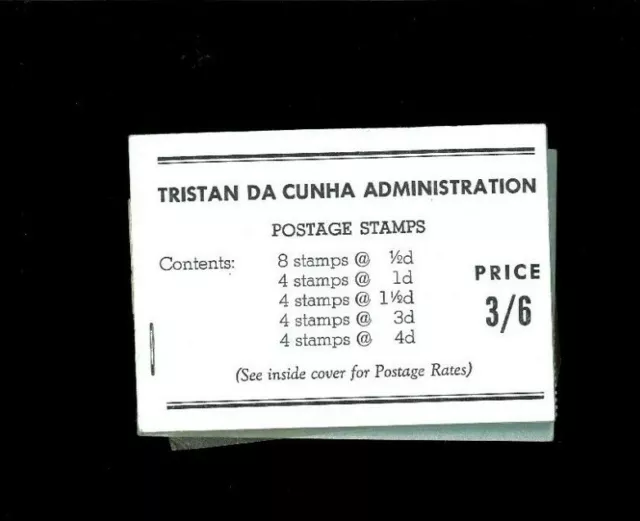 Tristan da Cunha SG Booklet #1b. Cat.345.00. Better Item