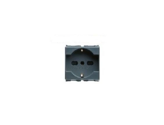 Presa ABB 2CSE1102EL 2P+T 16A Standard Italiano Con Schermi Di Sicurezza - Colore Antracite - 5