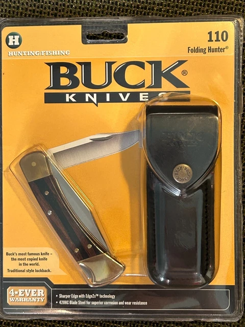 Buck knife 110, hunting and fishing, folding knife, new in package
