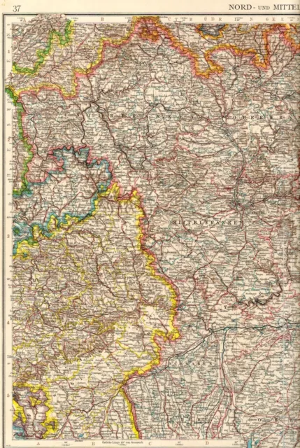 Karte Hannover, Oldenburg, Braunschweig und Freie Stadt Bremen, Maßstab 1 : 750