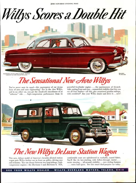 1952 Aero Willys Ad Willys DeLuxe Station Wagon & Aero-Ace Coupe d4