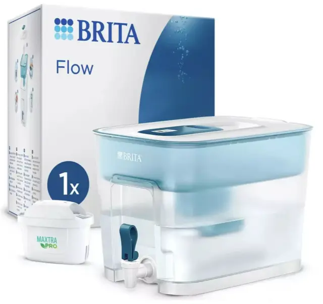 BRITA FLOW XXL serbatoio filtro acqua 8,2 litri filtro serbatoio Maxtra PRO  - blu chiaro EUR 46,79 - PicClick IT