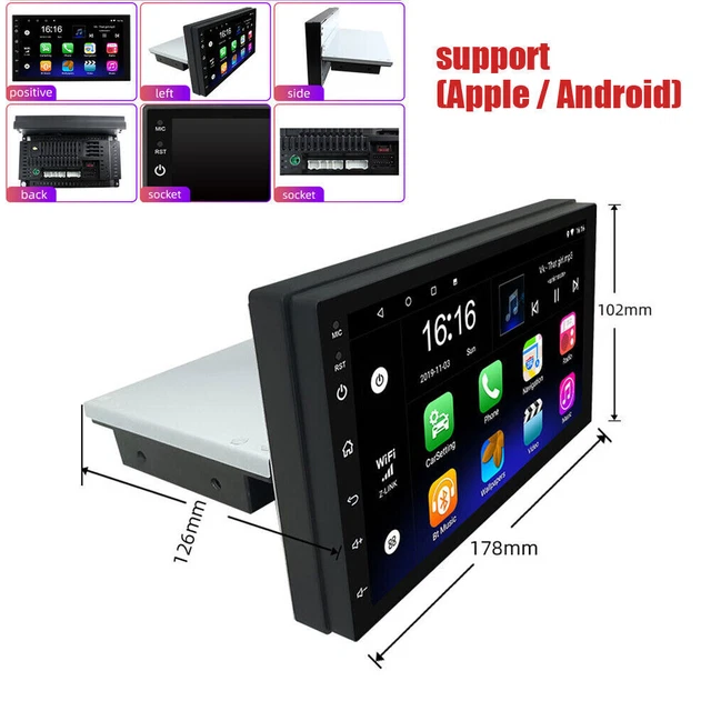 7" 2 Din Android Car Touch Screen MP5 Player Stereo Radio GPS Navigation Wifi
