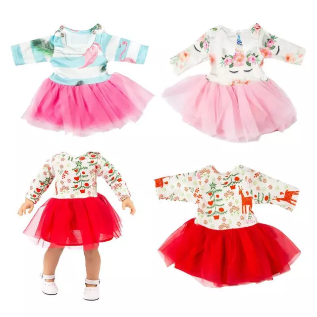 18 Puppenkleidung Prinzessinnenkleid Anziehpuppe Mädchen Spielzeug Zubehör