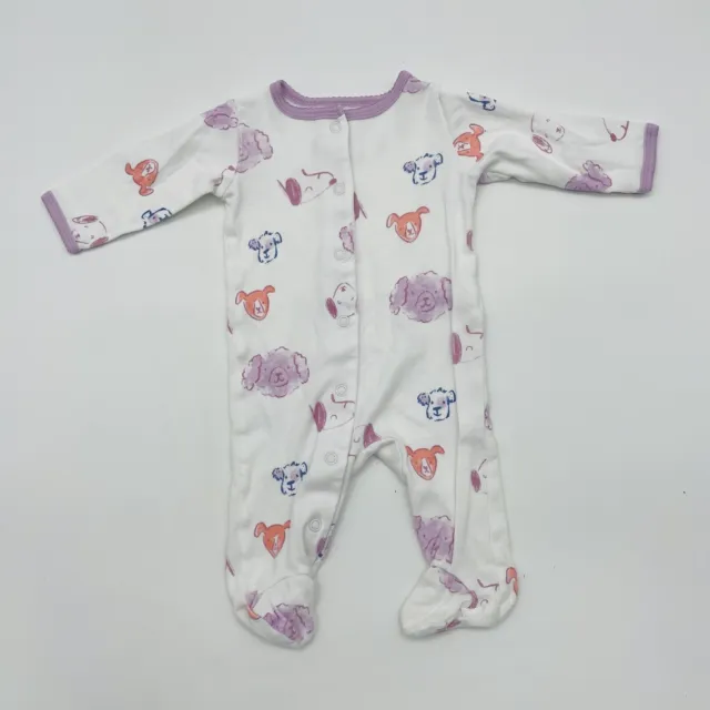 Carters Baby Girl 3 Months Dog Snap Close Cotton Sleep & Play One Piece 1248