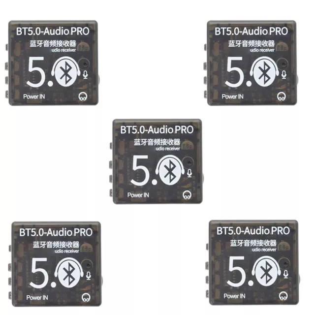 5 Pcs BT5.0 Audio Por Receiver MP3 Bluetooth Decoder Lossless Car Speaker9673