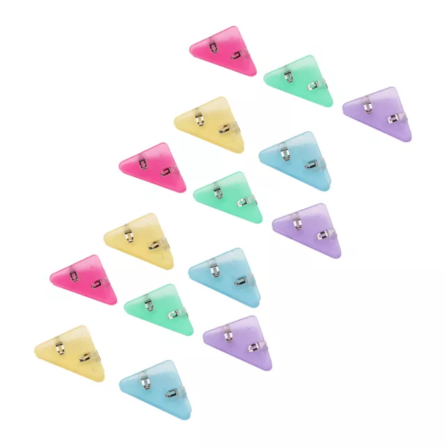 15Pcs Triangular Paper Clips 90 Degrees Corner Clips Stationery Accessories BUN