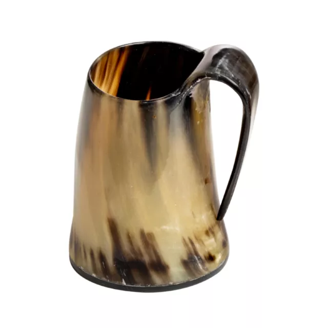 3 Inches Horn Viking Drinking Mug Cup for Ale Wine Mead Medieval