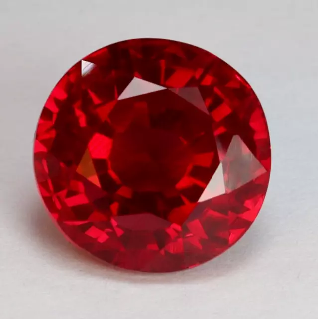 14.10 CT Naturale Certificato Burma Rosso Rubino Tondo Taglio Non Scaldato Sfuso