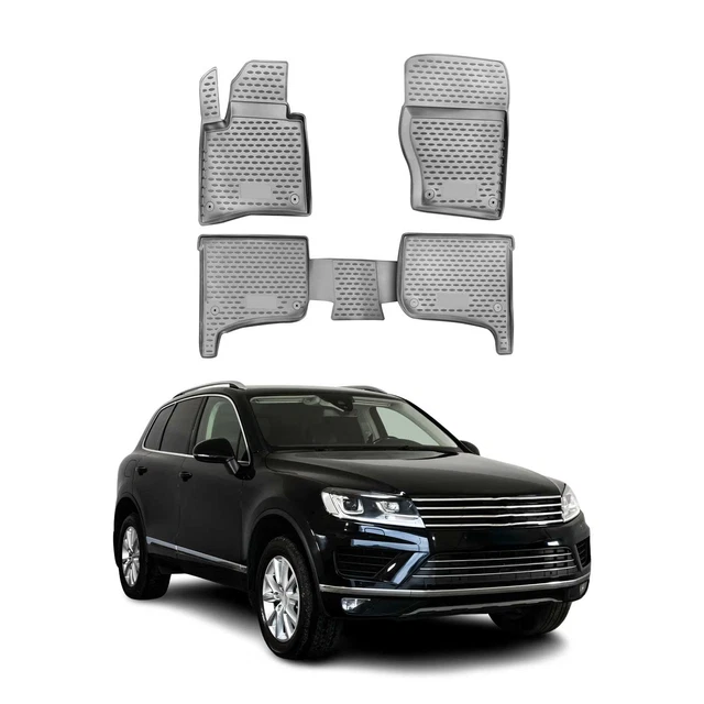 Gummi Fußmatten Für VW Touareg II 7P Ab 2010- Passform