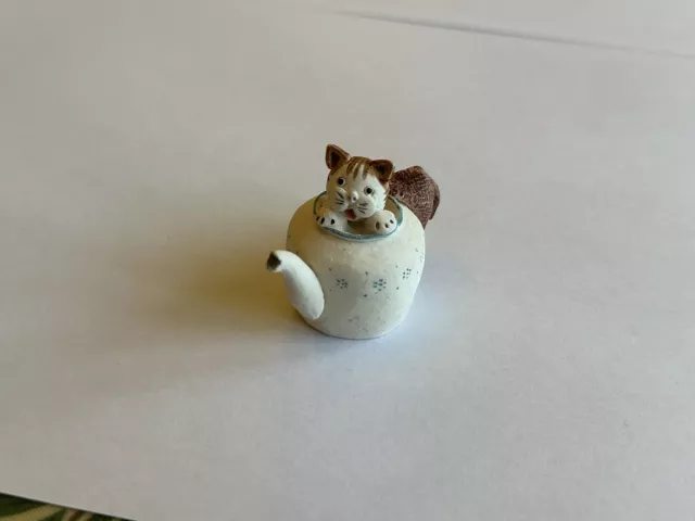 Peter Fagan Colour Box Cats Tea Pot Scottish Cat Figurine Vintage