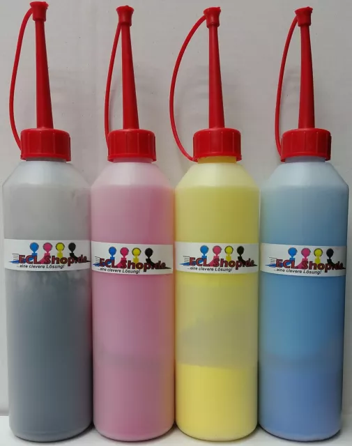 (10,41€/100g) 4x Refill-Toner Alle Farben CMYK für CLP-315