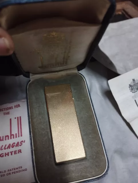 accendino dunhill Bagnato Oro