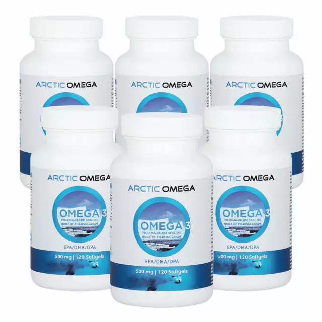 Arctic Essence: Seal Oil Omega-3 Supplements for Optimal Wellness(6 Btls)