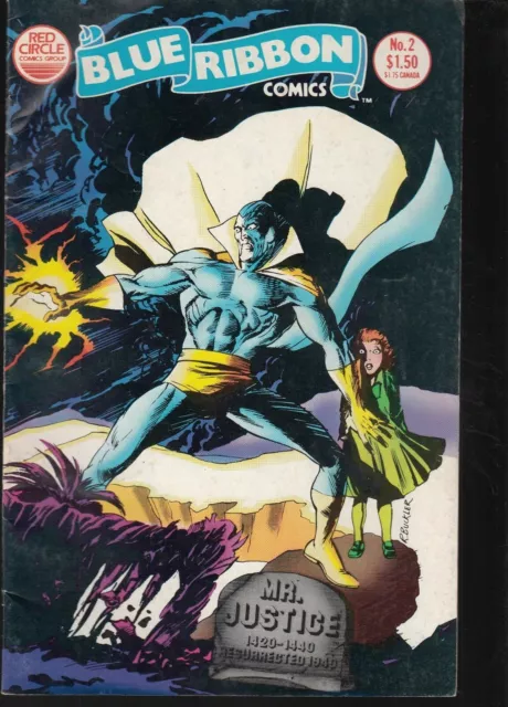 Blue Ribbon Comics #2 1983 Red Circle -Mr. Justice Austin/ Goldwater...vg+