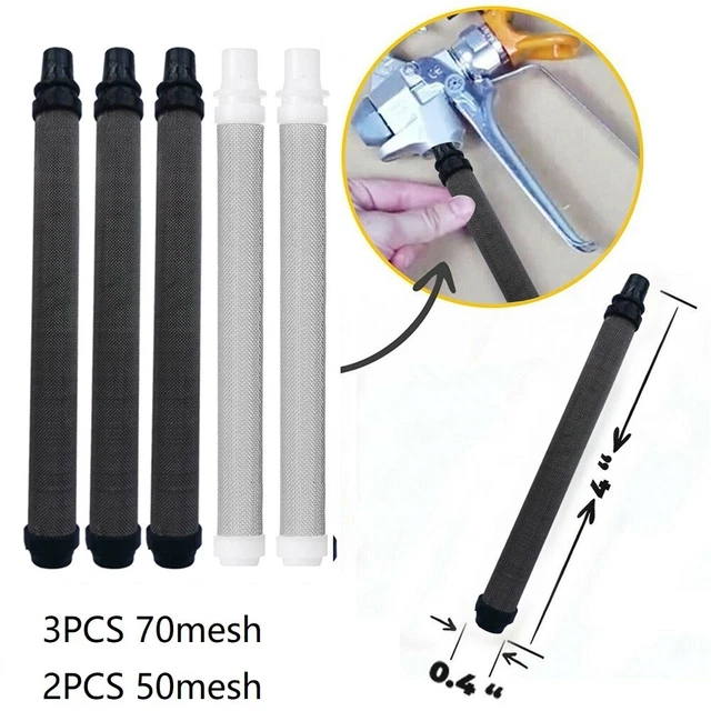 Enhance Lackanwendung mit 5 Stück 60 Netz + 50 Netz Airless Sprühwerkzeug Filt