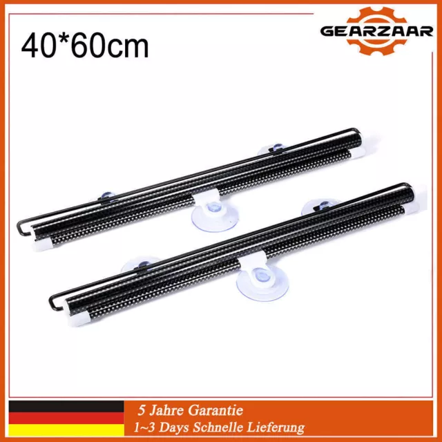 2x Sonnenschutz Sonnenrollo Rollo für Auto Heckrollo Heckscheibe Seitenfenster