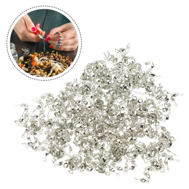 300pcs bijoux artisanat Criilles perles de corde d'oreille Diy Ends de cordon