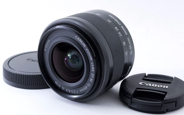 Canon Ef-m 15-45mm F/3.5-6.3 Is Stm Noir [Excellent De Japon T62