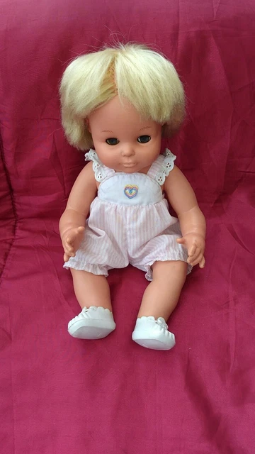 VINTAGE FISHER PRICE JULIE DOLL BATHING BABY DOLLY 80s TOY IN