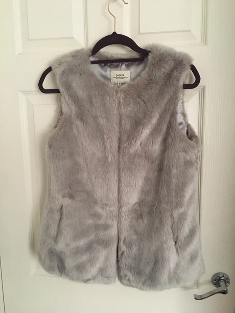 Womens fur sales gilet matalan