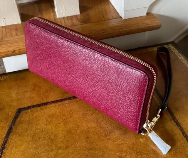 NEW Michael Kors Cherry Mercer Travel Continental Wallet/Clutch Wrist Strap 2