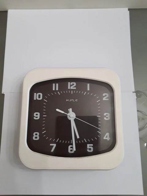 Horloge Murale Kiplé – Bois Rose, Années 60/70 (vintage, Reconditionnée)