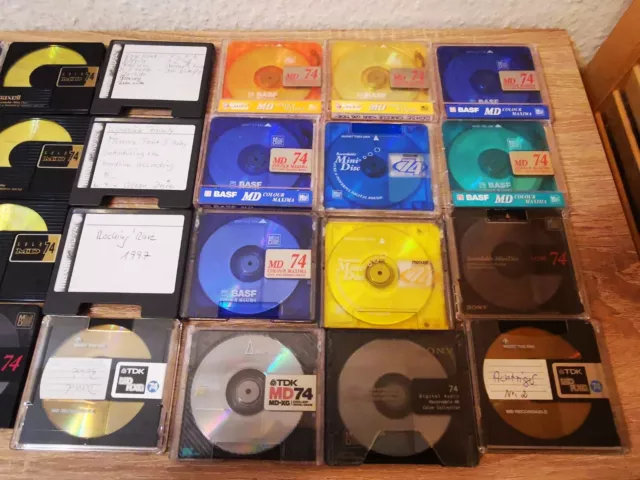 26 MD Tdk, SONY, BASF, Maxell MD COOL Recordable 80 / MiniDisc