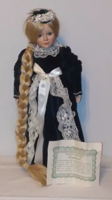Baronet Guild Collection "Rapunzel" Duck House Porcelain Doll With Stand
