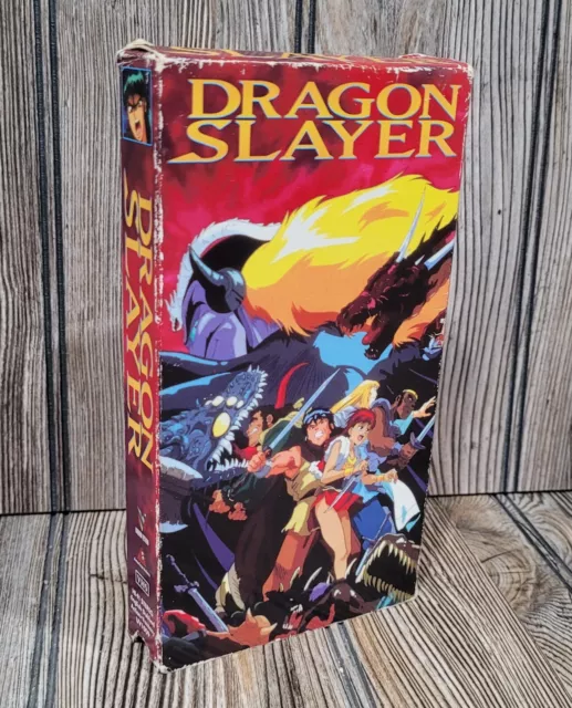 DRAGON SLAYER (VHS, 1997, Dubbed) Anime VCR Tape, Rare. Tested, Plays