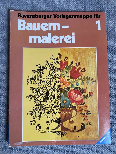 Ravensburger Vorlagenmappe für Bauernmalerei Band 1 von 1977